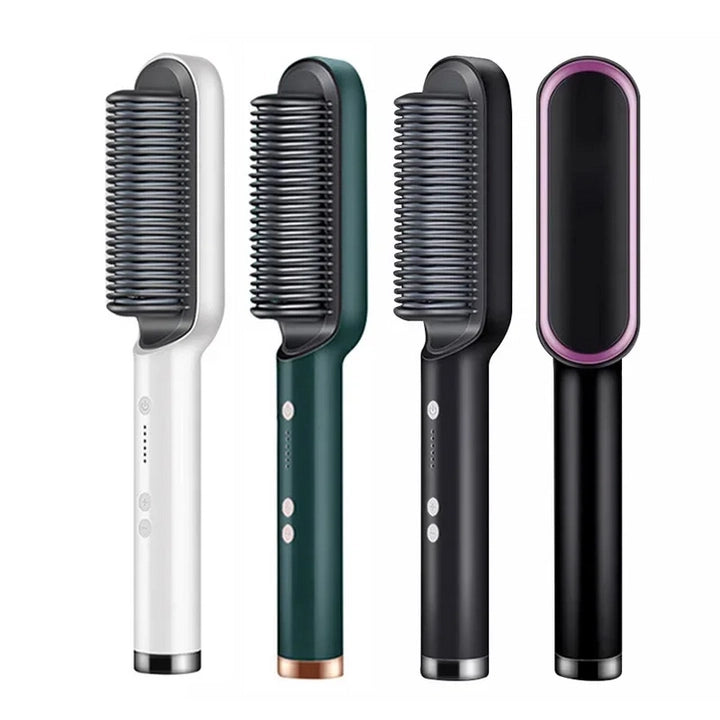 Brosse Chauffante Céramique Multifonction pour Lissage des Cheveux